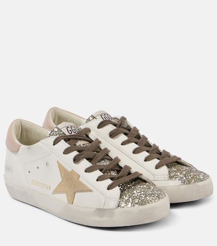 Sneakers Super-Star aus Leder mit Glitter - Golden Goose - Modalova