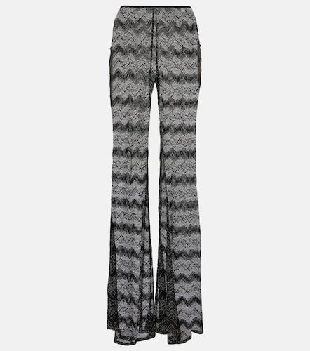 Pantalones anchos de lamé en zigzag - Missoni - Modalova