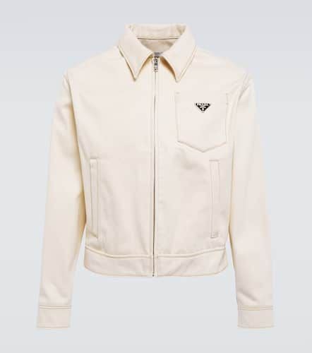 Chaqueta de algodón con cremallera - Prada - Modalova