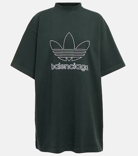 X Adidas logo cotton T-shirt - Balenciaga - Modalova