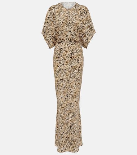 Obie leopard-print georgette gown - Norma Kamali - Modalova