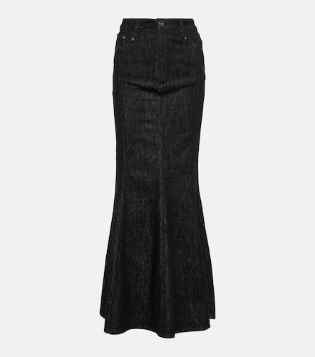 Flared denim maxi skirt - Self-Portrait - Modalova