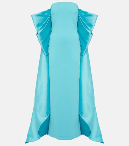 Kyla caped twill and crÃªpe gown - Solace London - Modalova