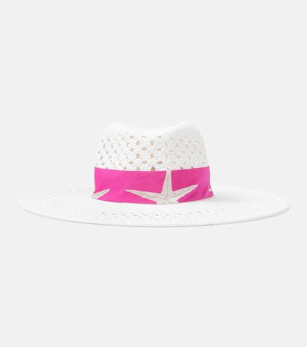 Sombrero de rafia estampado - Valentino - Modalova