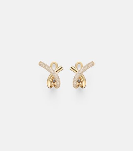 Loop 18kt earrings with diamonds - Engelbert - Modalova