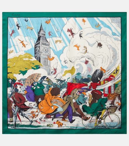 Burberry Sciarpa in seta con stampa - Burberry - Modalova