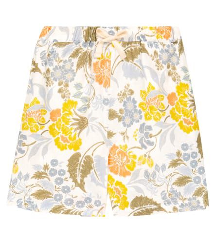 Gianni floral linen and cotton shorts - The New Society - Modalova