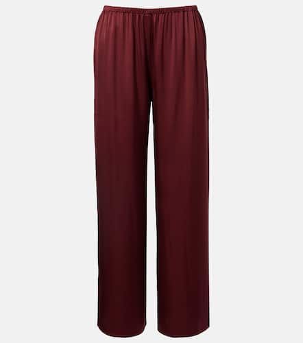 Austin silk satin wide-leg pants - Asceno - Modalova