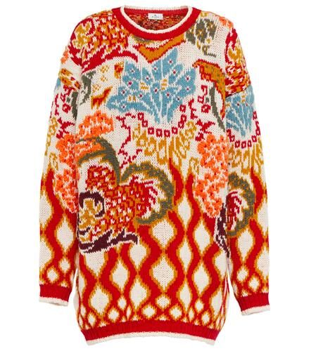 Pullover in misto lana jacquard - Etro - Modalova