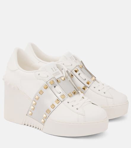 Wedge-Sneakers Open Disco aus Leder - Valentino Garavani - Modalova