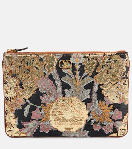 Pouch VLogo Signature Small en jacquard - Valentino Garavani - Modalova