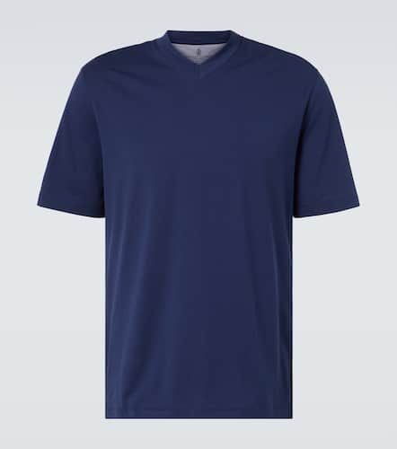 Camiseta de jersey de algodón - Brunello Cucinelli - Modalova