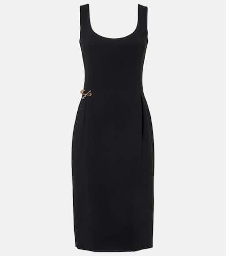 Abito midi Safety Pin in cady - Versace - Modalova