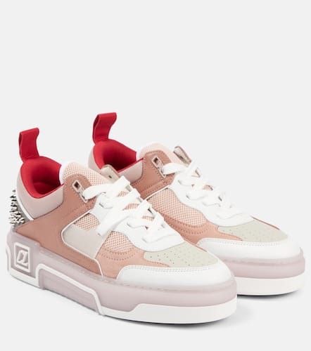 Panelled embellished leather sneakers - Christian Louboutin - Modalova