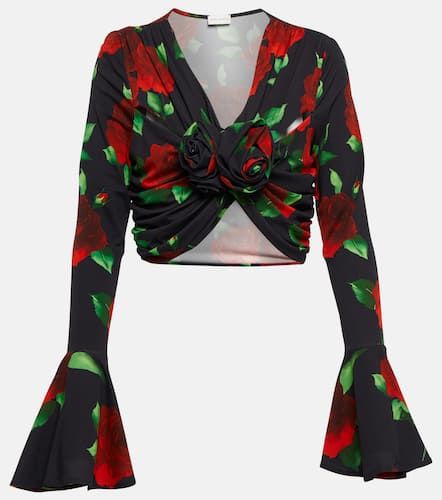Top raccourci à fleurs - Magda Butrym - Modalova