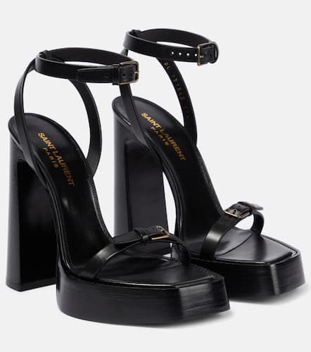 Platz platform leather sandals - Saint Laurent - Modalova