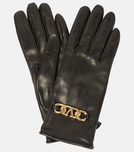 VLogo leather gloves - Valentino Garavani - Modalova
