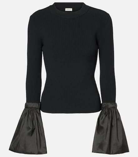 Agata taffeta-trimmed ribbed-knit top - Simkhai - Modalova