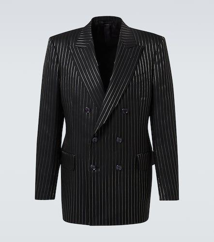 Striped wool and silk lame blazer - Tom Ford - Modalova