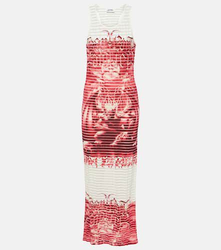 Striped printed cotton-blend jersey maxi dress - Jean Paul Gaultier - Modalova