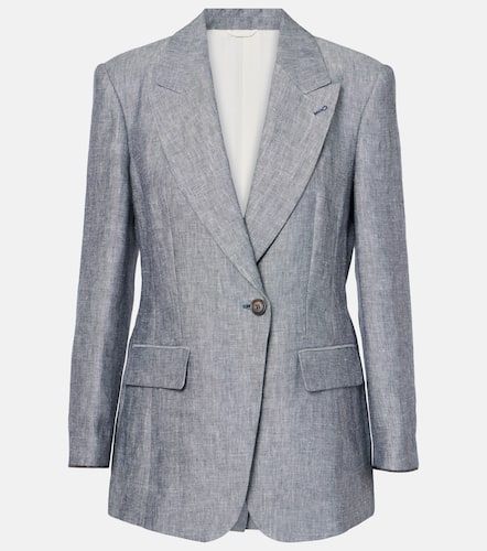 Blazer aus Hanf und Leinen - Brunello Cucinelli - Modalova