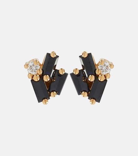 Fireworks 18kt gold earrings with sapphires and diamonds - Suzanne Kalan - Modalova
