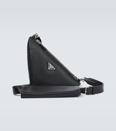 Triangle Saffiano leather shoulder bag - Prada - Modalova