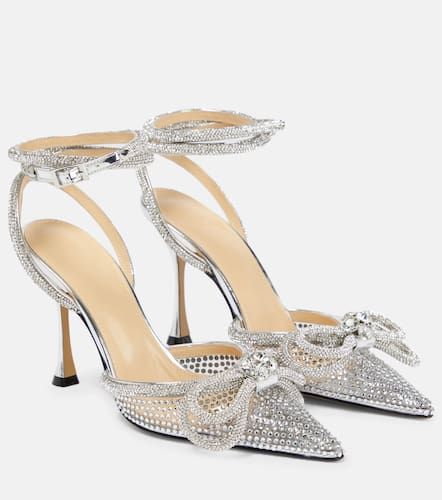 Verzierte Pumps Double Bow mit Metallic-Leder - Mach & Mach - Modalova