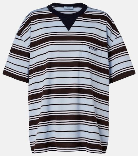 Prada Camiseta de algodón a rayas - Prada - Modalova