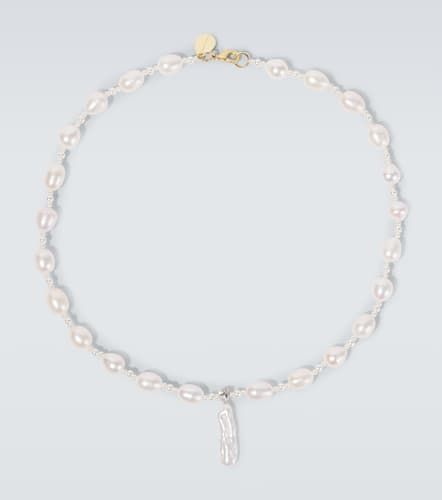 Staccato pearls and faux pearls pendant necklace - Simone Rocha - Modalova