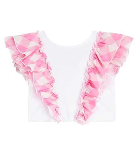 X Barbie® top de jersey de algodón - Monnalisa - Modalova