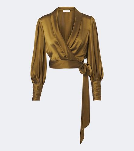 Zimmermann Top envolvente de seda - Zimmermann - Modalova