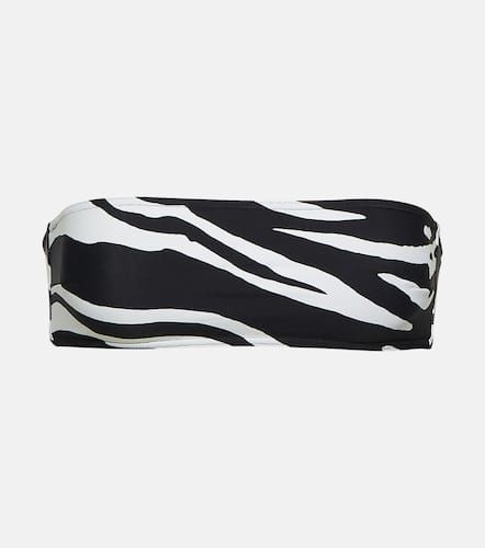 Zebra-print bandeau bikini top - Stella McCartney - Modalova