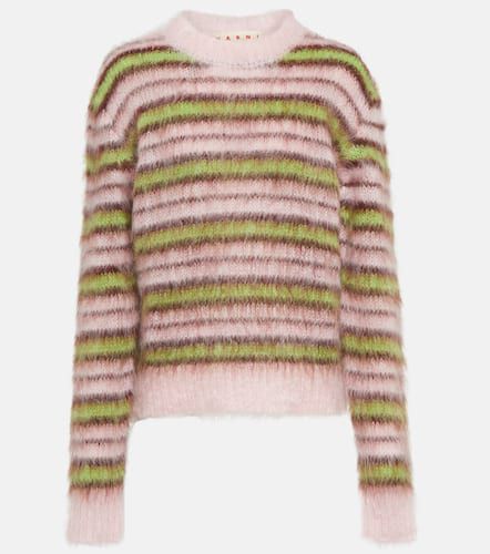 Marni Striped mohair-blend sweater - Marni - Modalova