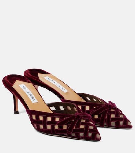 Aquazzura Mules Romance 65 aus Samt - Aquazzura - Modalova