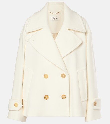 Chloe Cropped wool-blend coat - Chloe - Modalova