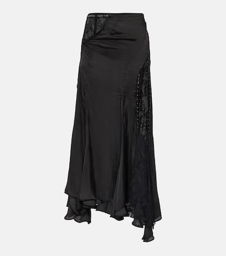 Lace-trimmed asymmetric maxi skirt - Y/Project - Modalova