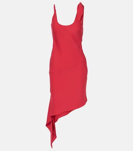 Courrèges Vestido corto asimétrico con pañuelo - Courreges - Modalova