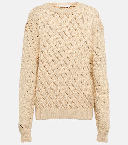 Openwork cotton-blend sweater - Lemaire - Modalova