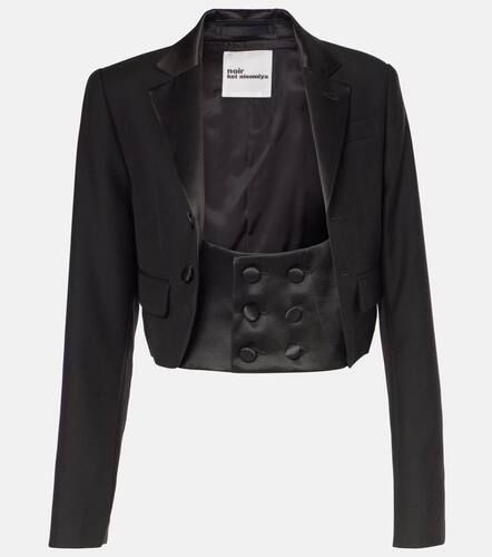 Cropped wool, mohair, and silk jacket - Noir Kei Ninomiya - Modalova