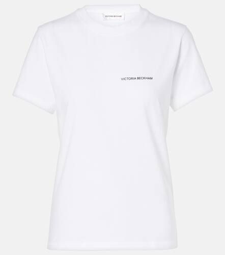 Logo cotton jersey T-shirt - Victoria Beckham - Modalova