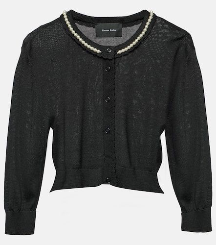 Beaded wool and silk cardigan - Simone Rocha - Modalova