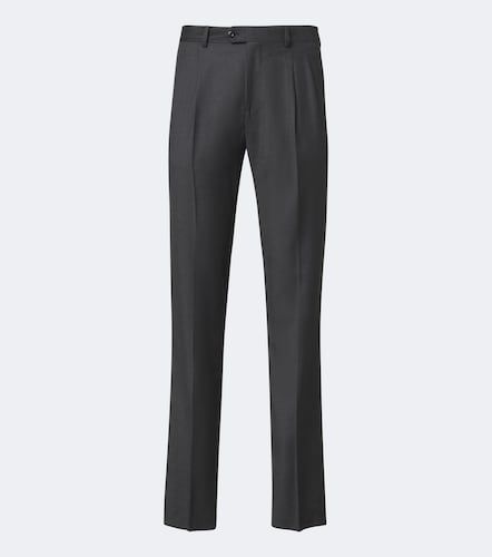 Virgin wool straight pants - Rubinacci - Modalova