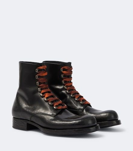 Prada Leather lace-up boots - Prada - Modalova