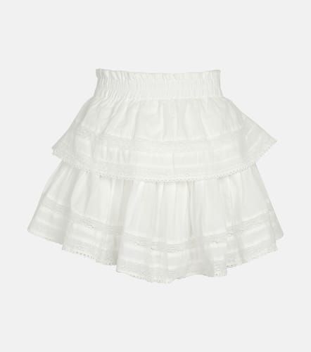 Ruffled cotton miniskirt - LoveShackFancy - Modalova