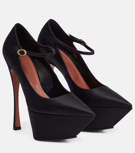 Plateau-Pumps Yigit aus Satin - Amina Muaddi - Modalova