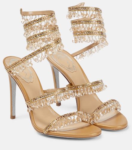 Chandelier embellished satin sandals - Rene Caovilla - Modalova