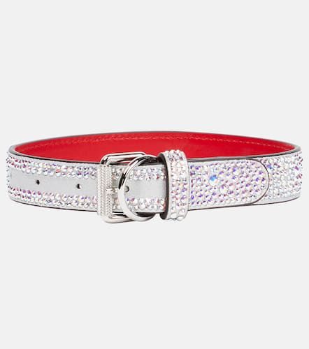 Loubicollar embellished leather dog collar - Christian Louboutin - Modalova