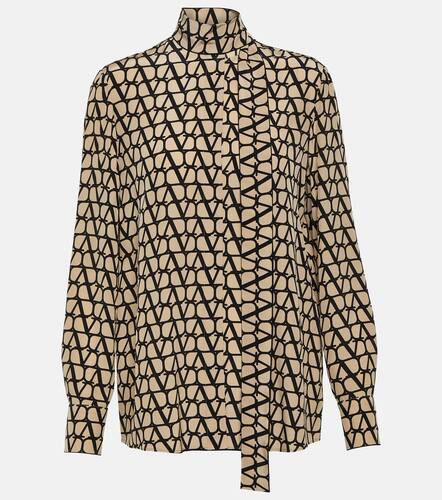 Toile Iconographe silk crêpe de chine blouse - Valentino - Modalova