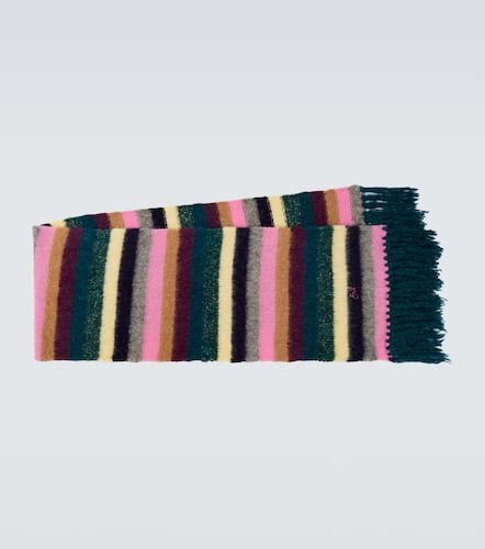 Striped alpaca wool and mohair-blend scarf - ERL - Modalova
